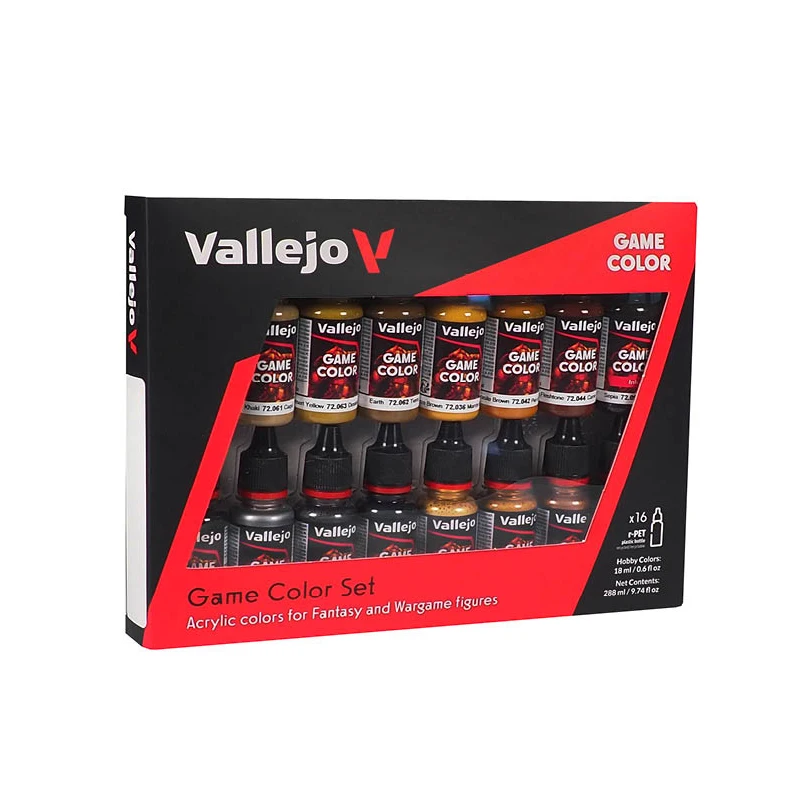 

Vallejo Model Craft Paint Game Color Set (16x18ML)