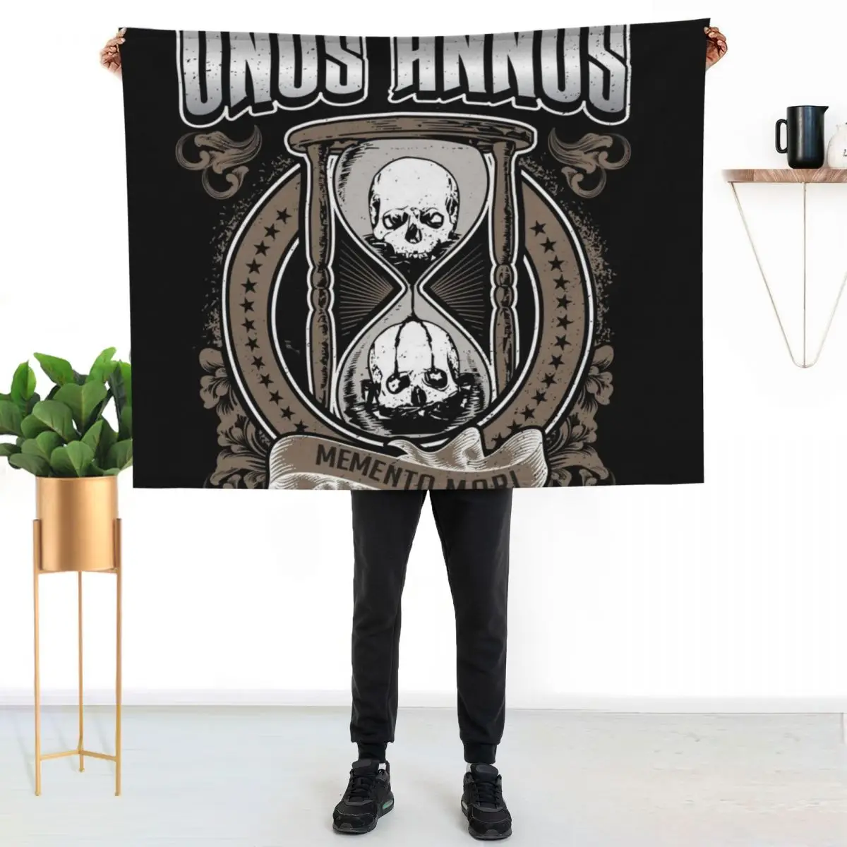 

Unus Annus Logo Throw Blanket Warm Napping Blanket for Office Couch Bed