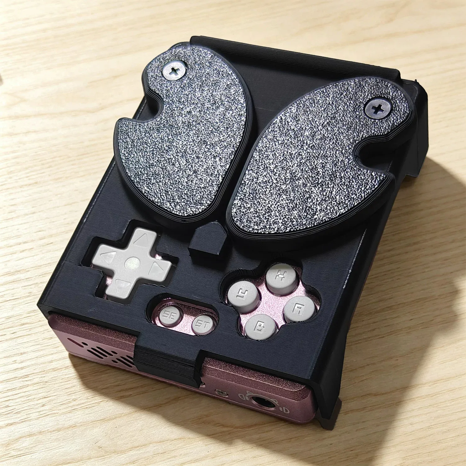 Hidden Grip Protective Shell For GKD Pixel2 3D Printed Full Access Comfortable Fighting Game Handheld Controller Grip