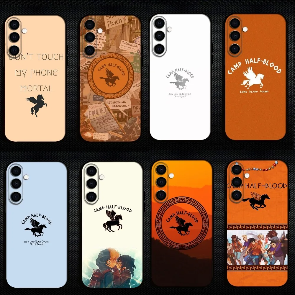 

P-Percy J-Jackson Poseidon Camp Half-Blood Phone Case For Samsung Galaxy A73,A72,A71,A70,A53,A52,A51,Others Soft Black Shell