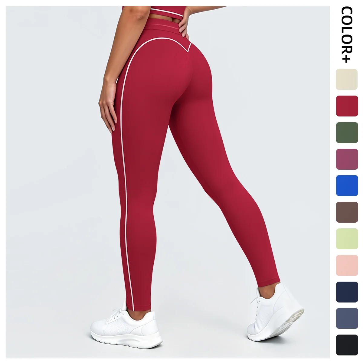 Rooftrellen Color Blocking Woman Pants High Stretch Hip Push up Fashion Stripe Fitness Sports Yoga Pants Gym Yoga Leggings