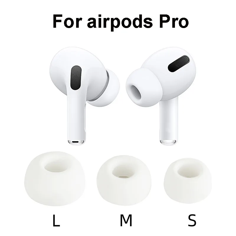 New Soft Silicone Earbuds Earphone Tips Earplug Cover for Apple Airpods Pro 3 Pcs L M S Size Headphone Eartips for Airpods 3