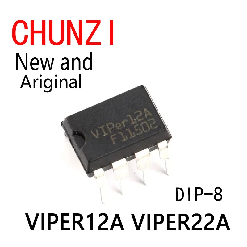 10PCS New and Original IC 12A VIPER12 VIPER22 DIP-8 VIPER12A VIPER22A DIP-7 VIPER16L VIPER17L