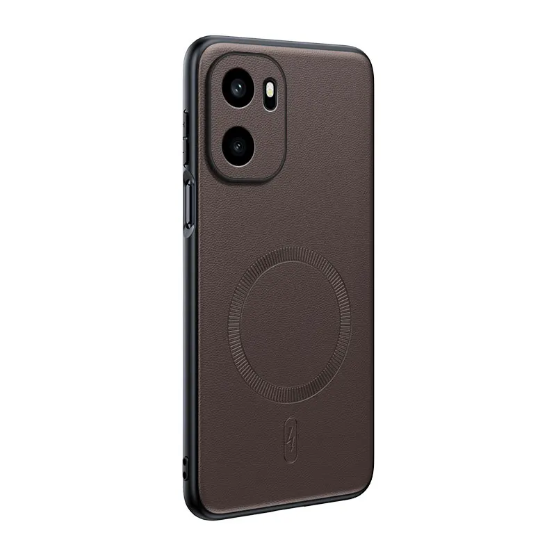 Für OnePlus Ace 6: Magnetische Lederhülle mit Schutzfunktion, Anti-Fingerabdruck, rutschfest, aus PC+TPU. – Detail 4