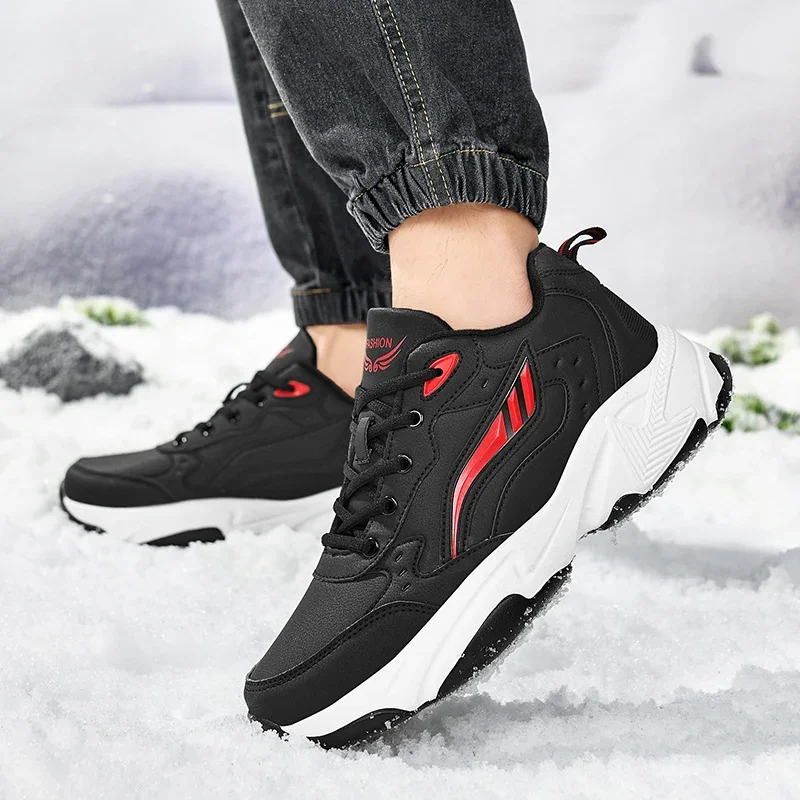 men boots 2024 New Winter Slippers Warm Men Shoes Waterproof Non-Slip Plush Sneakers Male tenis shoes Boots Men Sneakers Winter