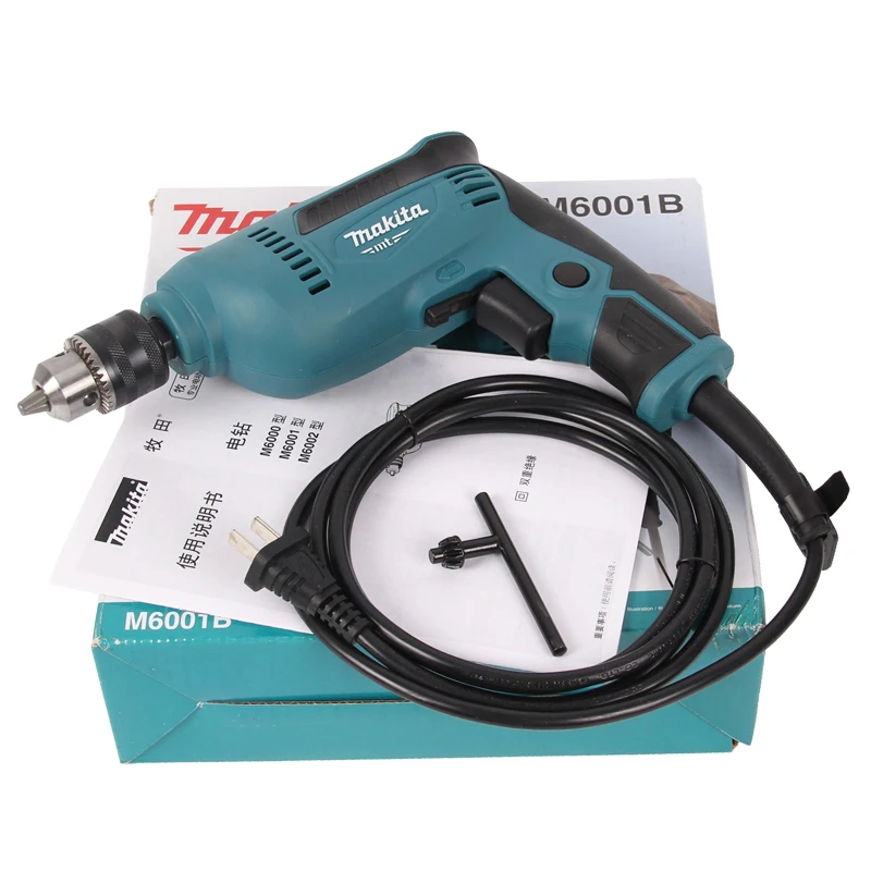 MAKITA M0600B 3/8″ Hand Power Drill 220V 350W Wired Electric Screw Driver Tool Multi-function Electric Drill with Keyed Chuck