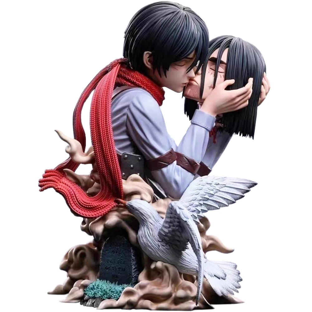 

Anime Titan figure Eren Jaeger action figure Eren Kiss of Death figurine Doll PVC bust Model Toys Collect Statue Gift 22cm