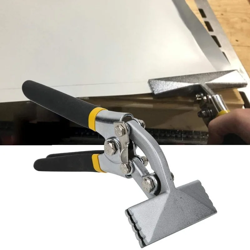 Sheet Metal Hand Seamer 75/150mm Sheet Bender Tools for Flattening Metal, Bending Pliers with Double Dipped Cushion Handle