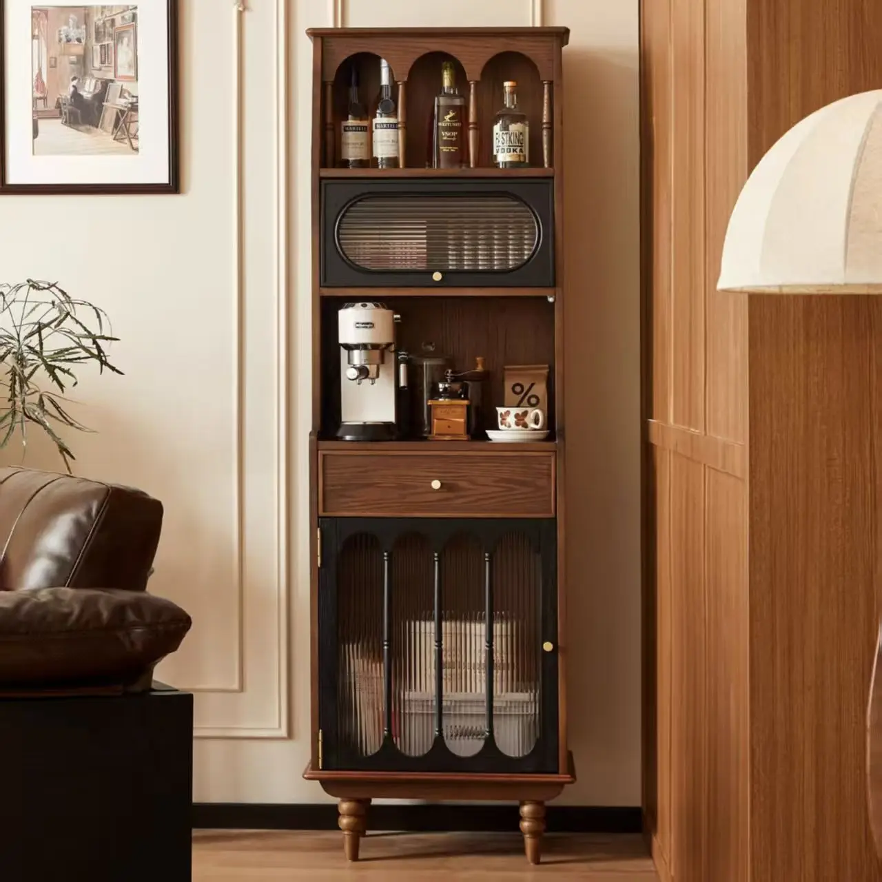 Armadietto per vino francese semplice soggiorno portaoggetti integrato parete sala da pranzo lato piccolo appartamento domestico