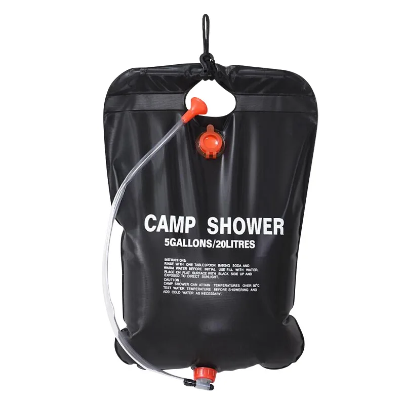 

20L Energy Heated Portable Water Bag Bathing Camping Picnic Water Storage Bag PVC Camping Shower Bag