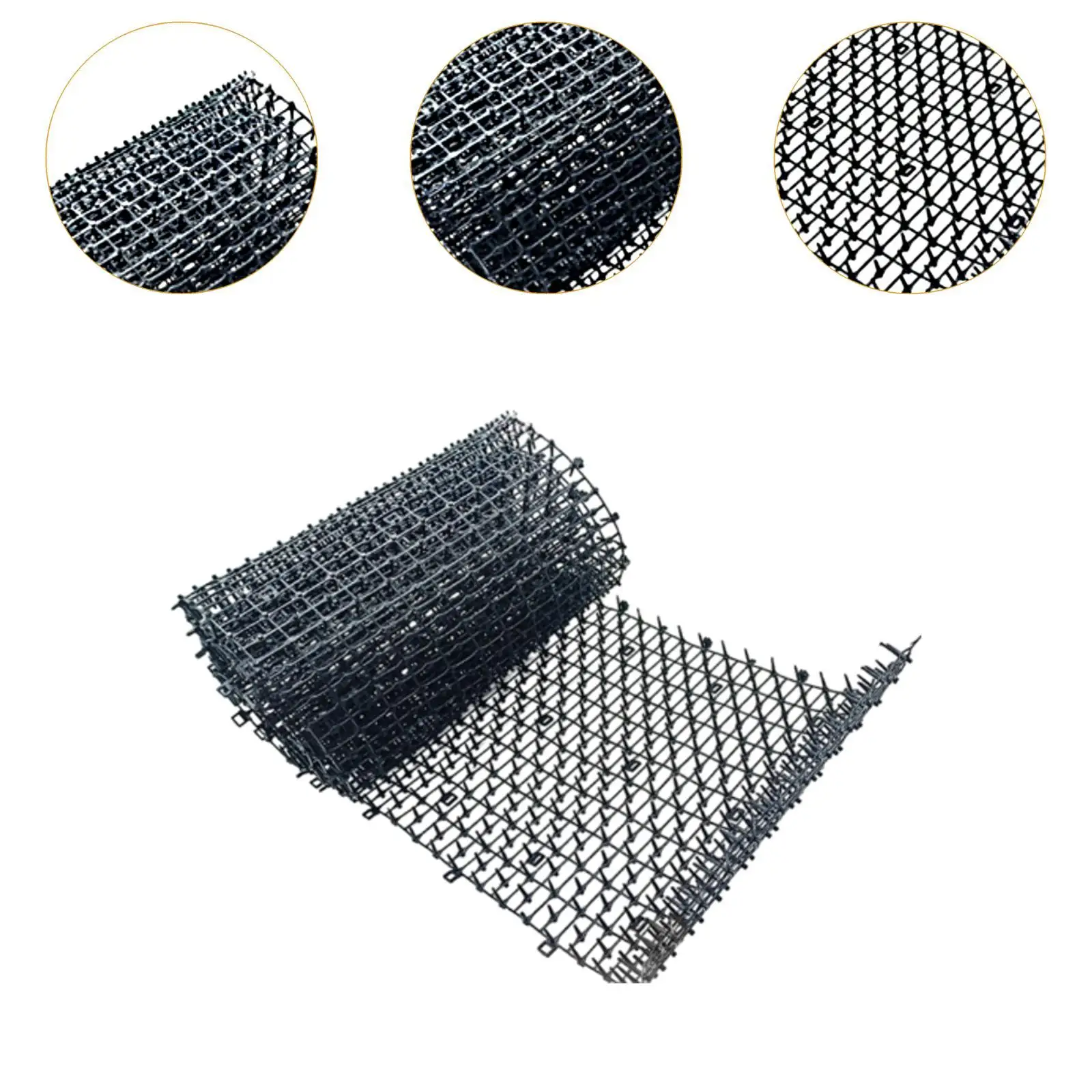 حصيرة الردع للقطط عملية محمولة لتدريب الحيوانات الأليفة، حصيرة قوية لحماية زراعة القطط مع مسامير لسرير زهور الحديقة الداخلي #5