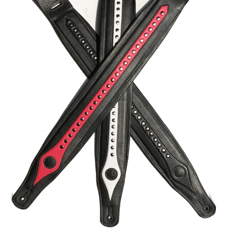 

Adjustable Acoustic Guitar Strap Durable Soft Bass Guitar Shoulder Strap Red White Black Multi-color Instrument Accessory