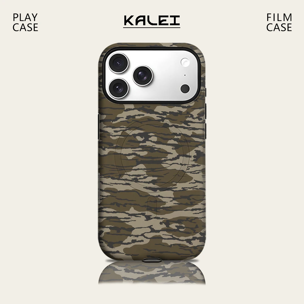 

Woodland Camo Phone Case for IPhone 17 16 15 14 13 Pro Max Plus for Magnetic Single Double-layer Tough Case