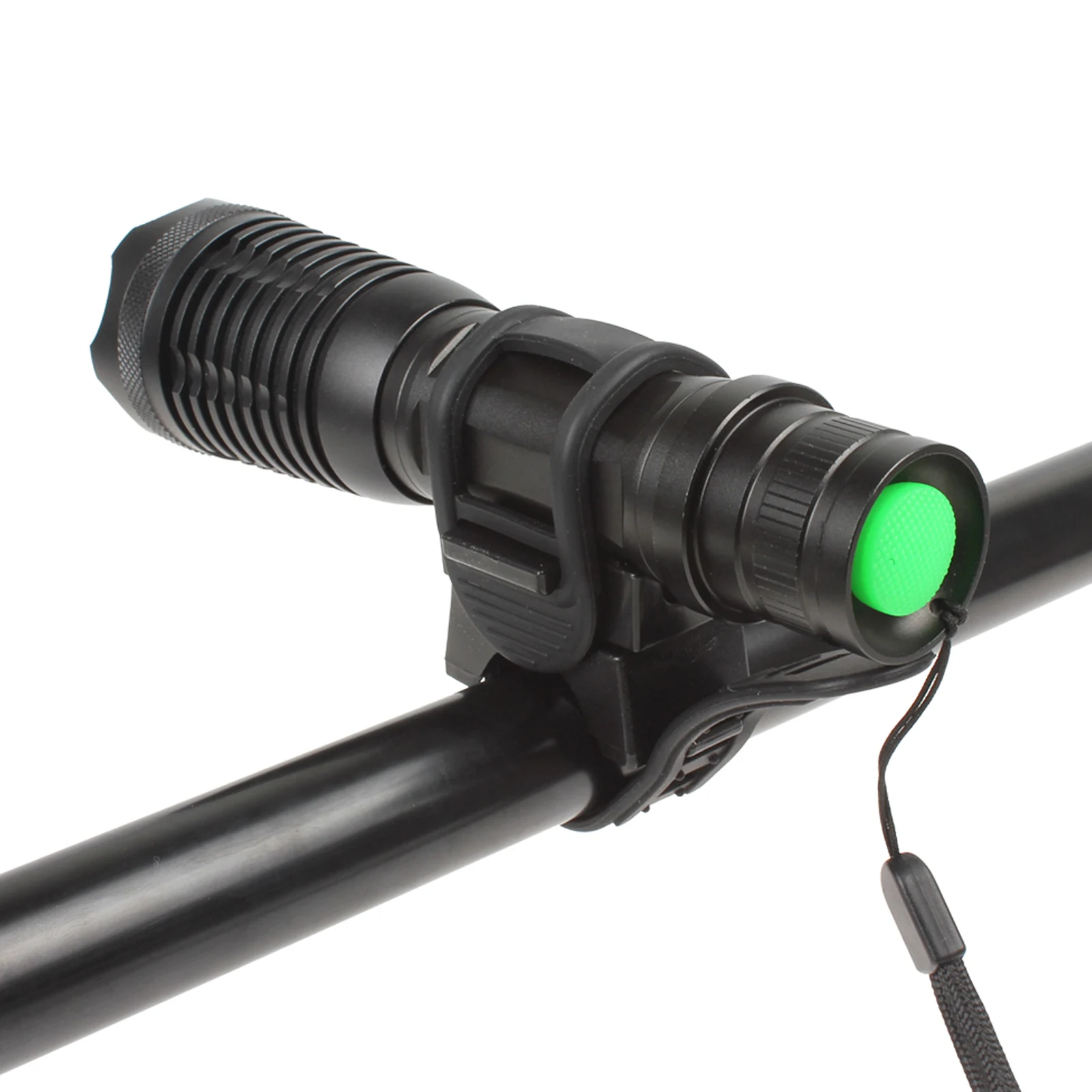 Universal 360 Degree Adjustable Rubber Straps Bicycle Flashlight Clamp Headlight Holder for  LED Flashlights