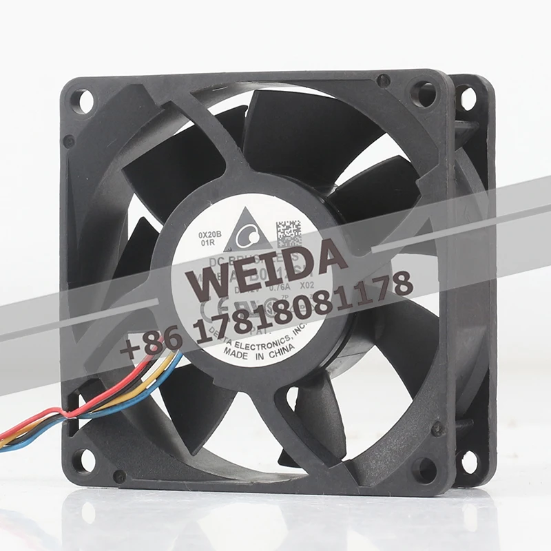 Delta AFB0712SH 12V 0.76A AC EC Double ball 4-wire PWM chassis 7CM Brute Force inverter 7025 Cooling fan