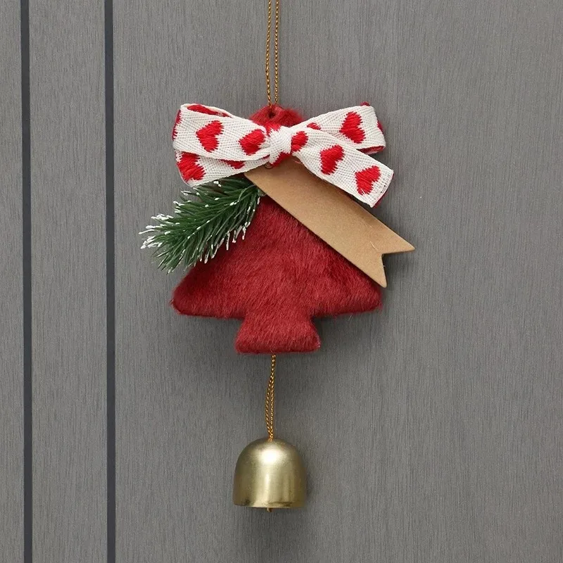 for Felt Christmas Tree Door Hanger Bell Pendant Ornament Car Hanging Decoration