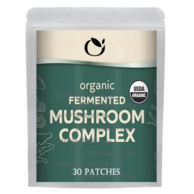 

Mushroom Complex Transdermal Patches with Lions Mane Cordyceps Shiitake Reishi for Focus Energy Brain 30 Patches