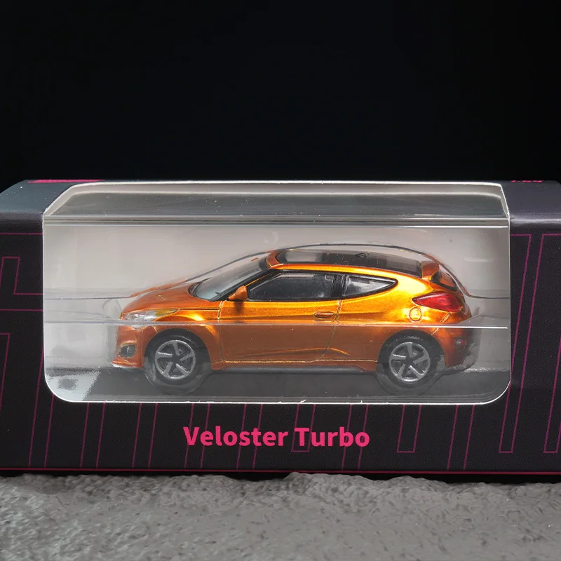 DCT 1/64 Veloster Turbo نماذج مجموعة سيارات دييكاست المعدنية ألعاب دييكاست للأولاد #6