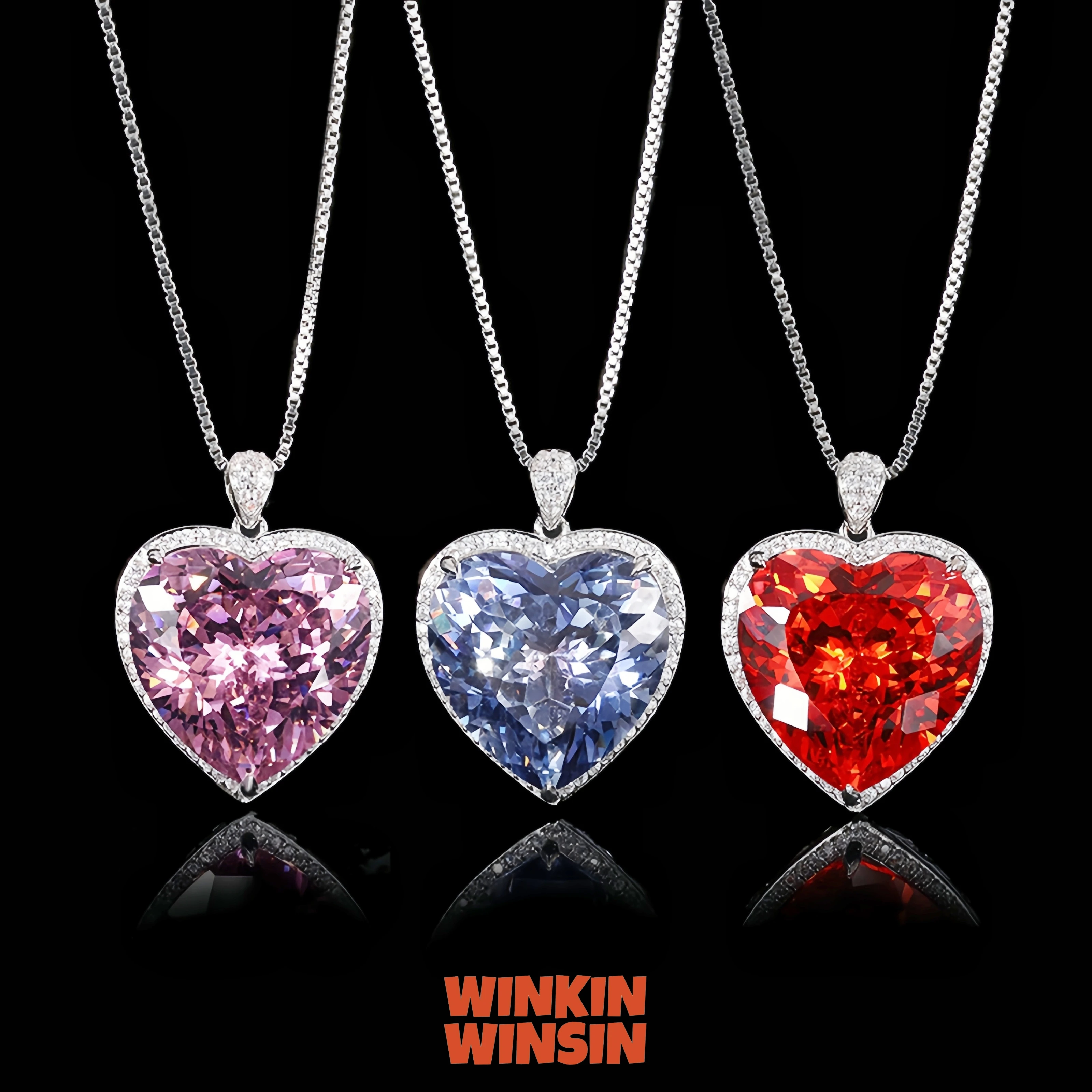 

WINKIN WINSIN Brand MCT Healthy Quality Copper Heart Pendant Necklace Jewelry Woman Lover Fashion Pendants Necklaces Accessories