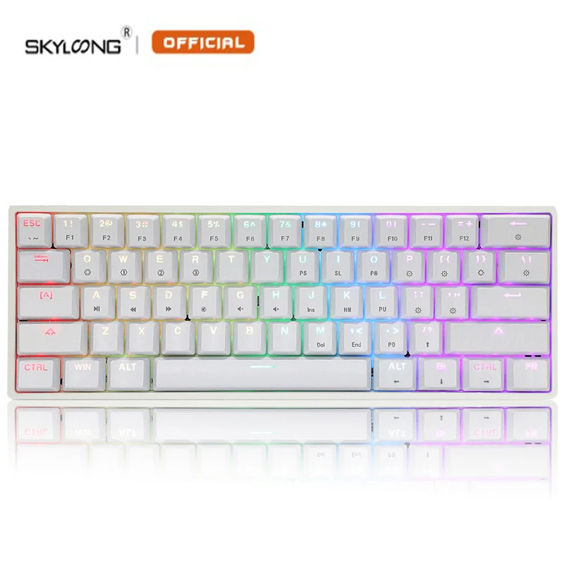 

SKYLOONG GK61 61 Keys Gaming Mechanical Keyboard USB Wired RGB Backlit Gamer Mechanical Keyboards For Desktop Tablet Laptop SK61