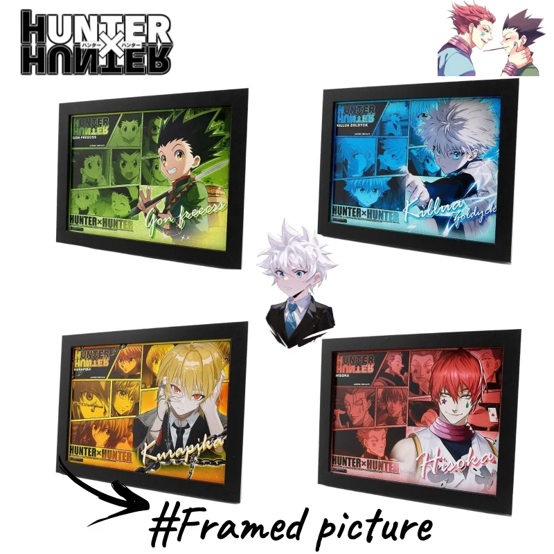 

Охотник Hunter Gon Freecss Killua Zoldyck Hisoka персонажи аниме мультфильм рамка картина украшение для рабочего стола орнамент праздничный подарок