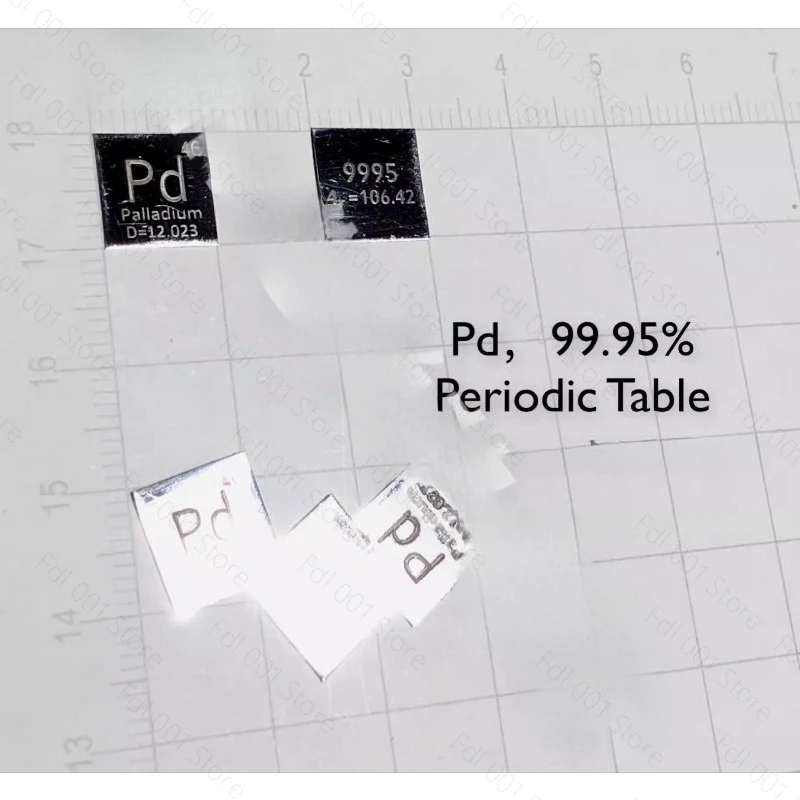 [Precious Metals Periodic Table Series] Palladium Tablets, Periodic Phenotype Palladium Tablets, Pure Palladium Tablets Pd9995 view 2