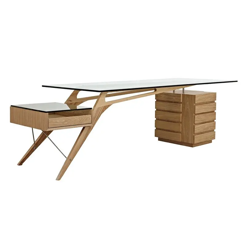 

Solid wood desk Personalized designer Office desk Creative desk Industrial style