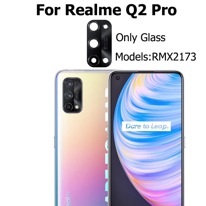 Rear Camera Lens For Realme Q2 Q2i Q3 Q3i GT Neo Pro 4G 5G Back Camera Glass With Adhesive Sticker Replacement Parts