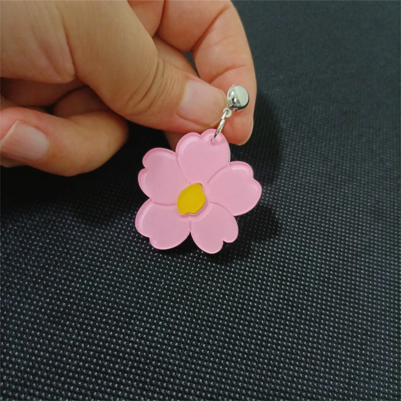 KUGUYS Flowers Vintage Drop Earrings Women Summer Pink Green Acrylic Jewelry Accessories image 6