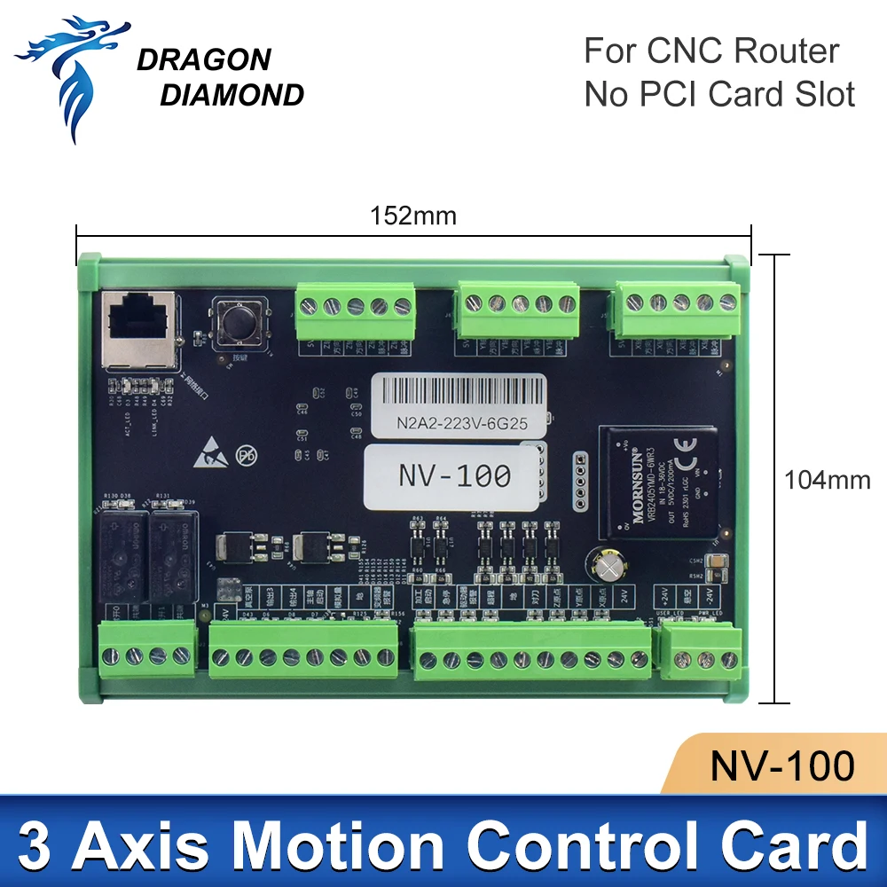 

NV-100 New XINGDUOWEI USB 3 Axis Motion Control Card For CNC Router Machine Advertising Wood Metal Cutting Controller System