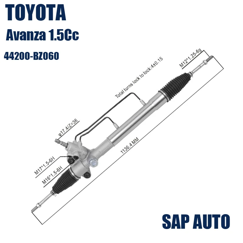 Avanza 1.5Cc 2003 Daihatsu Xenia 44200-BZ060 RHD steering rack