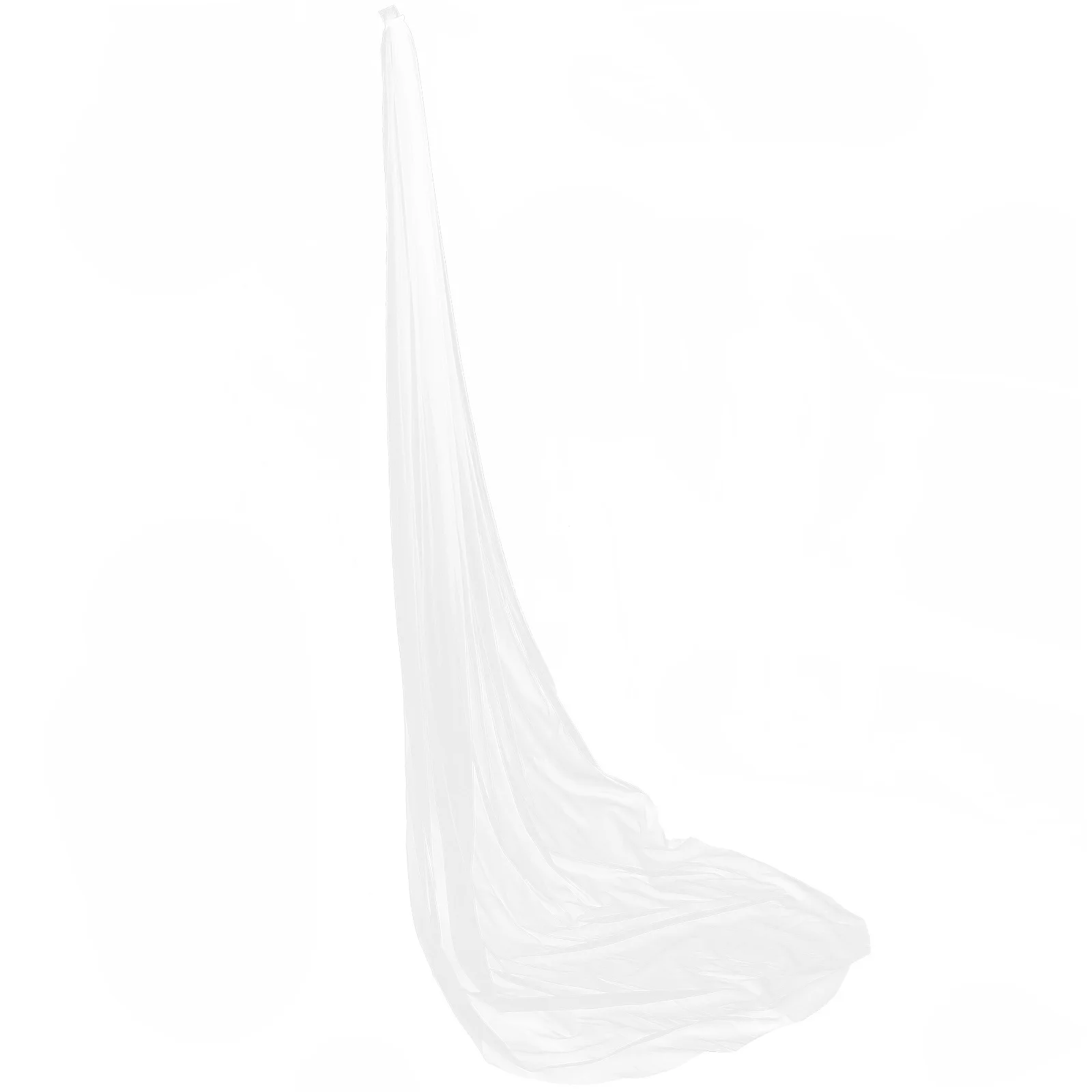 

Bridal Veil Long Cathedral Length Wedding Accessory Comfortable Polyester Color Elegant Trailing Style