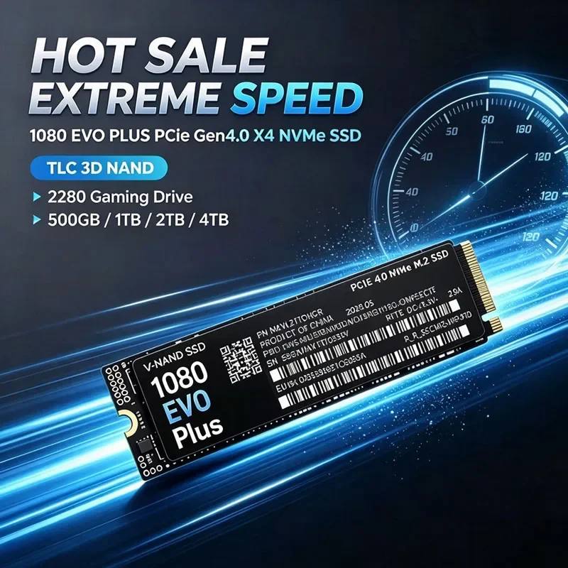 1080 EVO Plus NVMe SSD M.2 2280 PCIe Gen4.0 X4 TLC 3D NAND 1TB 4TB Internal Gaming Solid State Drive for PC Laptop