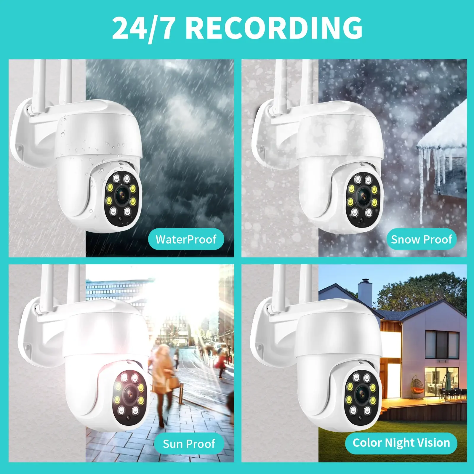 OEM XMeye 防水顔認識NVRキット 3MP ワイヤレスCCTVセキュリティドームカメラシステム 8CH WiFi監視NVRキット