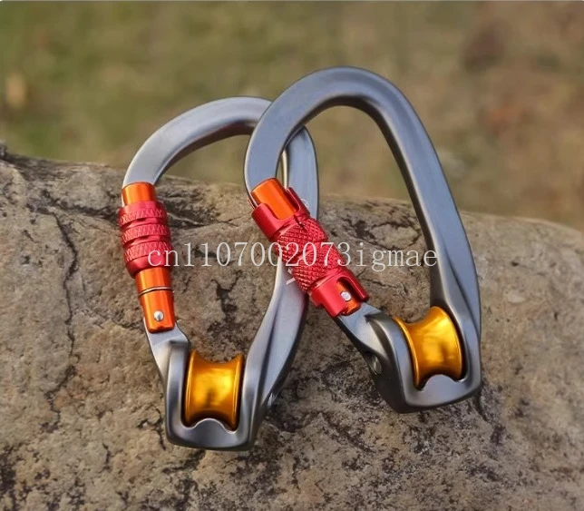 

Многофункциональный карабин из алюминиевого сплава D-образной формы, 20 кН, с безопасной блокировкой