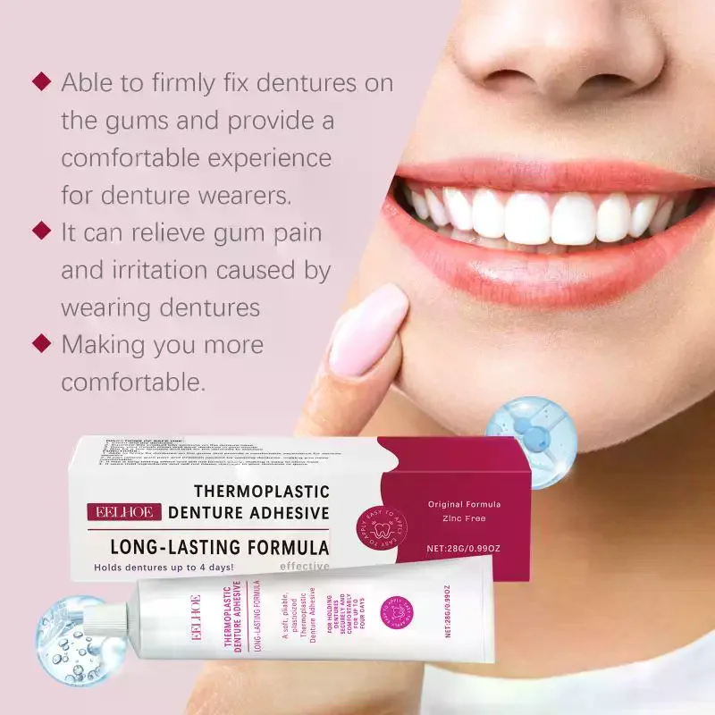 Thermoplastic Denture Adhesive Repairing Gaps Between Teeth Fixing Adhesive Improve Comfort Denture Professional Dentures Glue