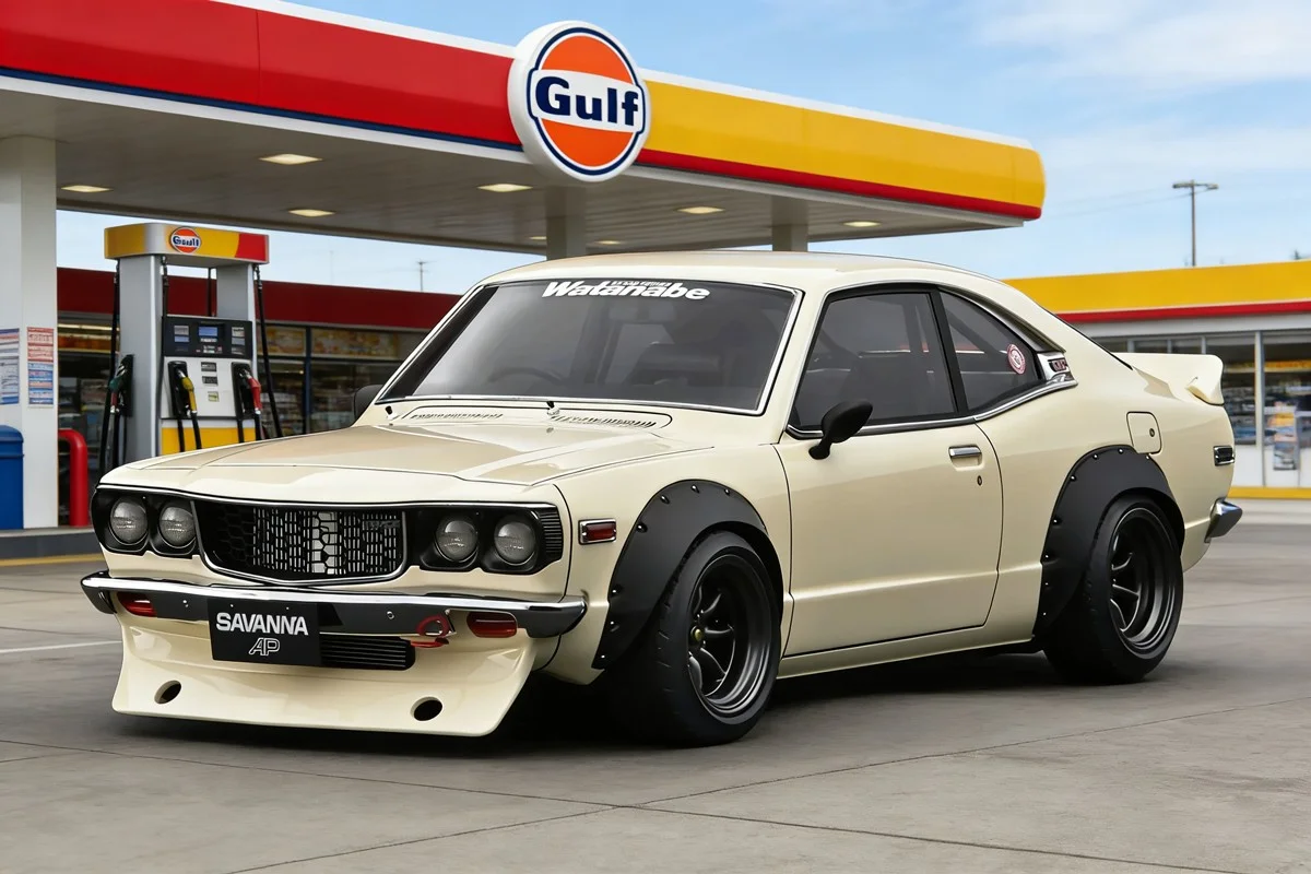 

Модель с имитацией зажигания IG3730 1/18 Savanna S124A Works White Watanabe