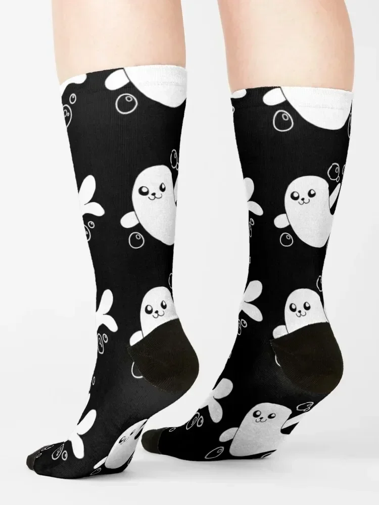 Friendly Seal Says Hi Socks cycling anime sheer gift Men's Socks Women's