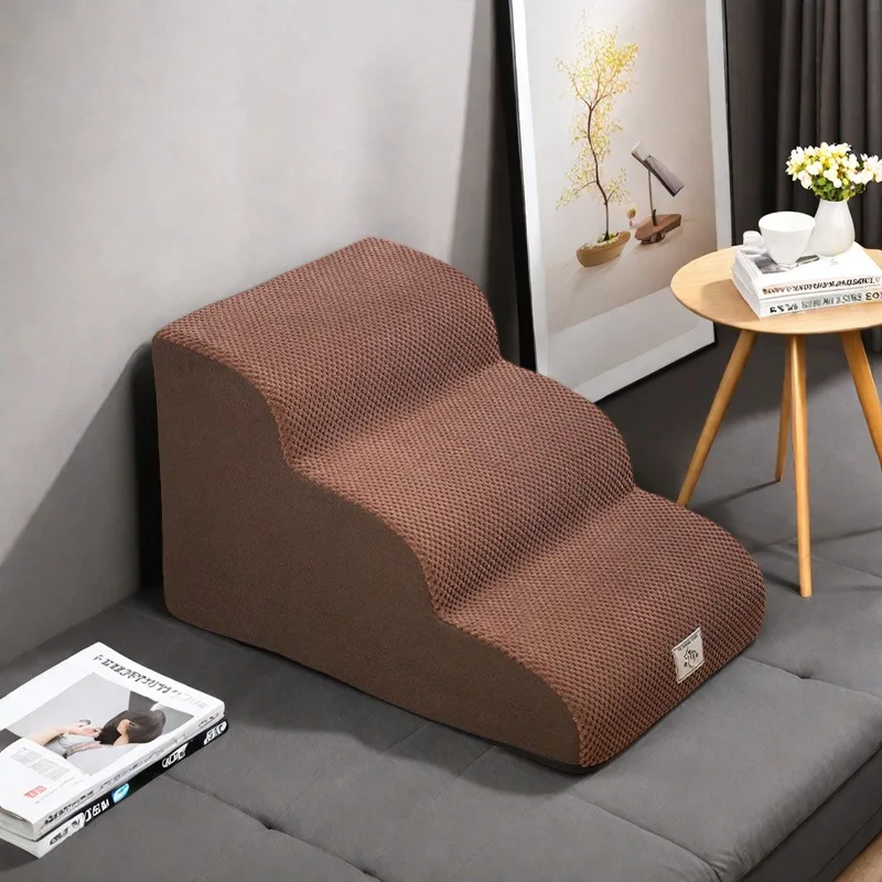 מדרגות כלבים ניתנות להסרה וכביסה, 2-4 קומות, נגד החלקה, מתאימות לקצה מיטה וספה, רמפה לכלבים