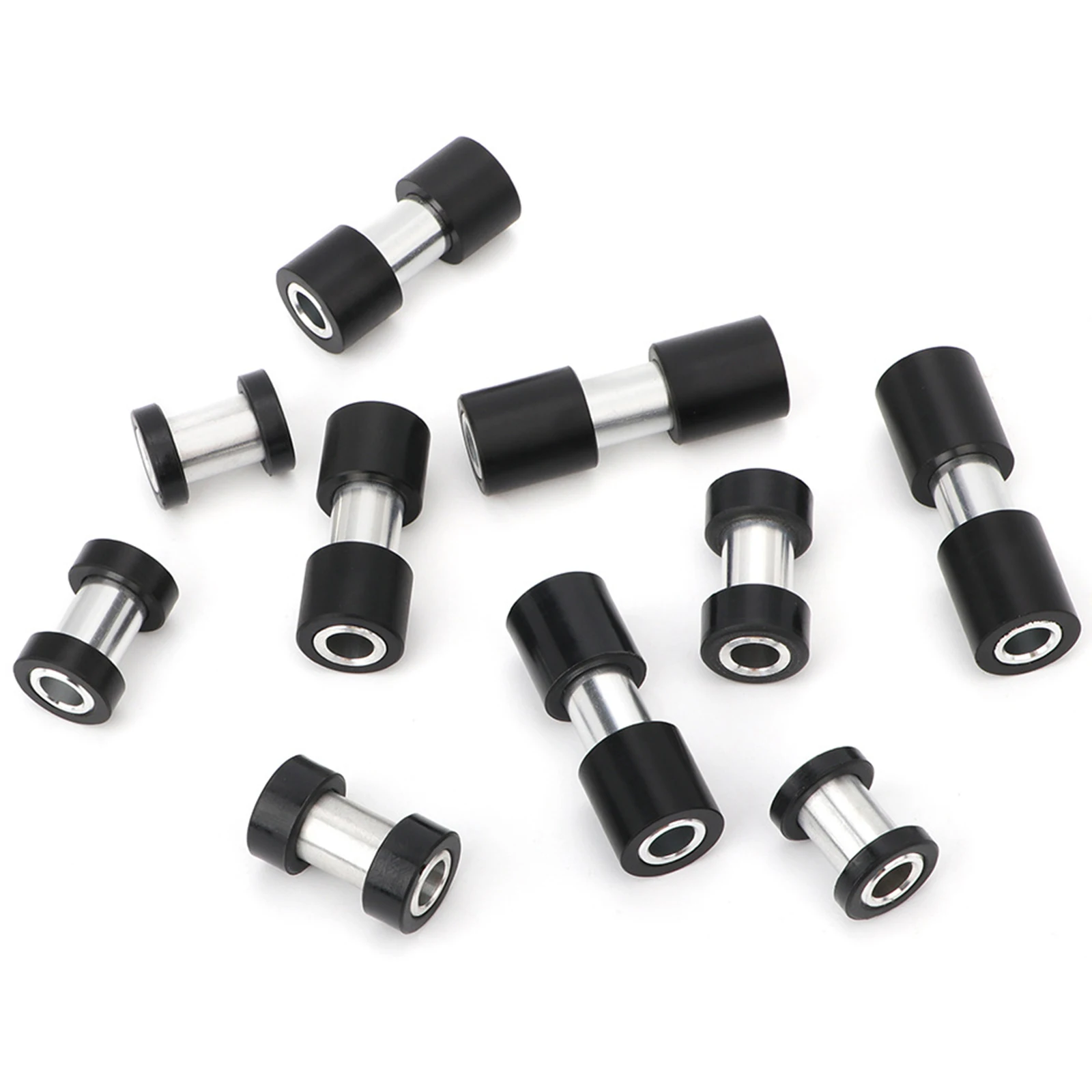 

For EXAFORM DNM Rear Shock Absorber Bushing Aluminum Tube Black Rubber Pad Length 22/24/26/30mm Package Includes 1 PCS