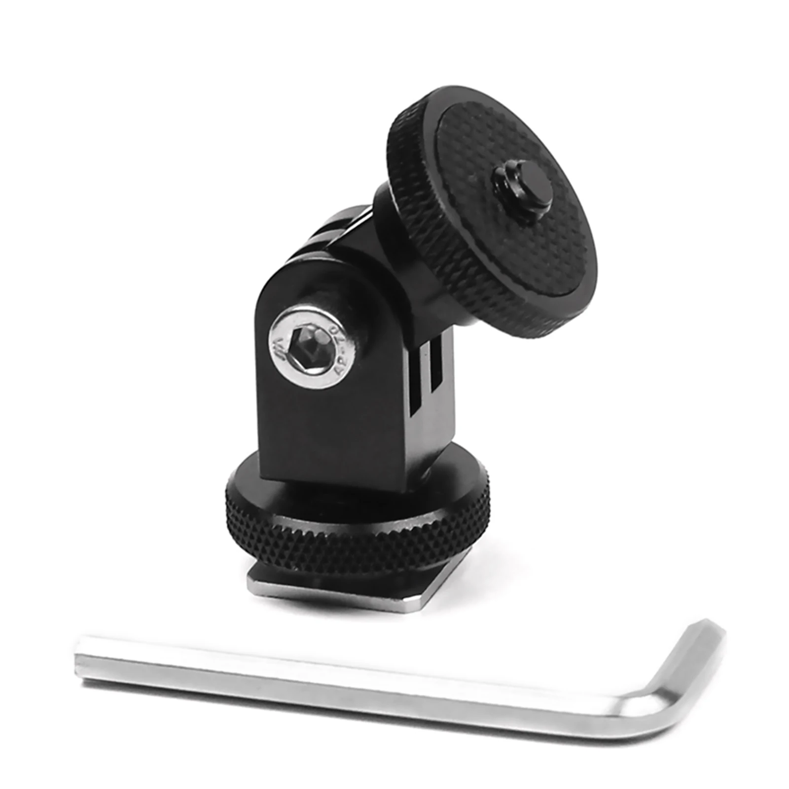 Per GoPro 12 11 10 lega di alluminio 360 ° pattino freddo girevole a 1/4 Base a vite adattatore fisso staffa di montaggio per accessorio GoPro