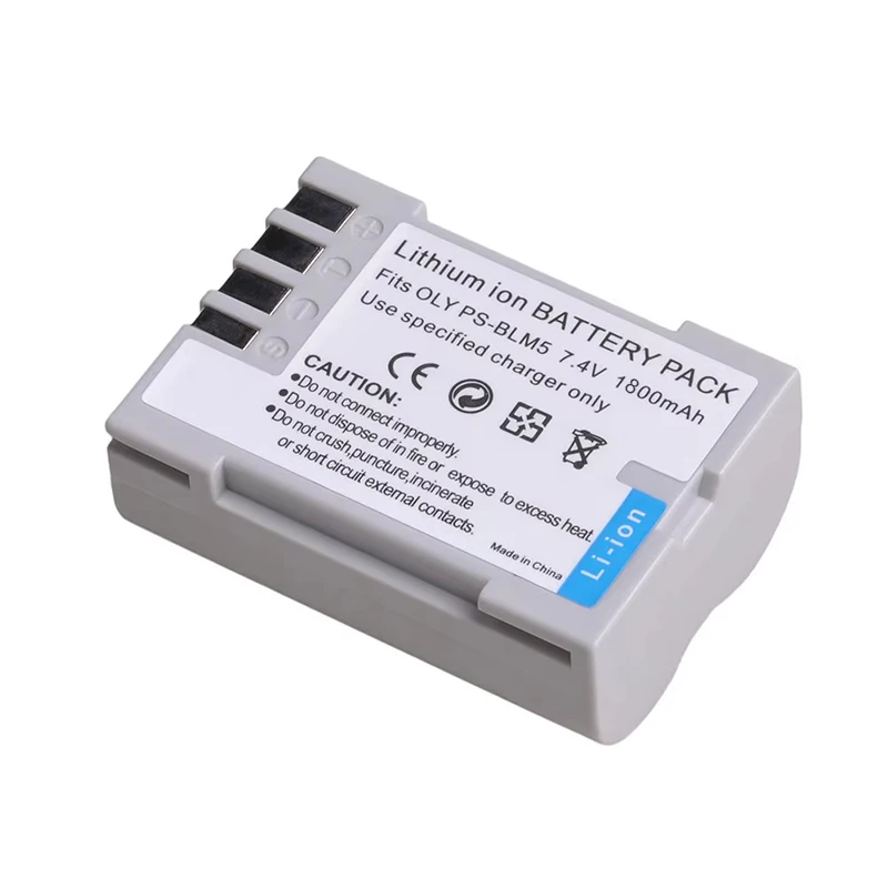 7.4V1800mAh PS-BLM5 BLM-5 PSBLM5 Li-ion Battery for Olympus C-8080 C-7070 C-5060 E1 E300 E-5 E510 E30 E500 E330 E3 E520 E510