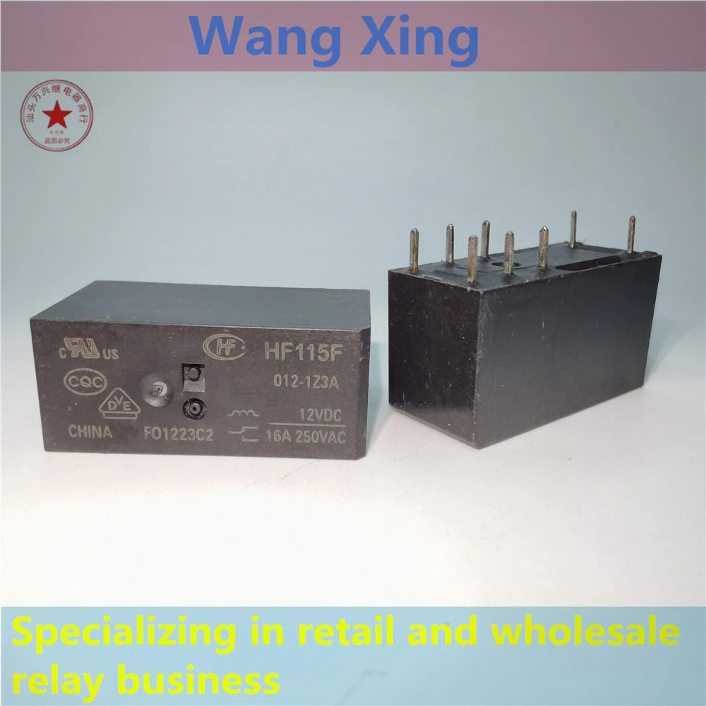 

HF115F 012-1Z3A HF115F 024-1Z3A(610) Electromagnetic Power Relay 8 Pins