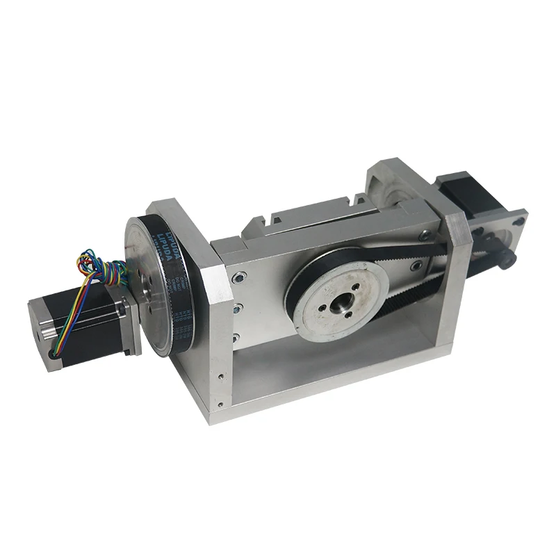 LY CNC Rotary Axis 5th Axis Rotation Axis with Table for CNC Router Engraving Milling Machine