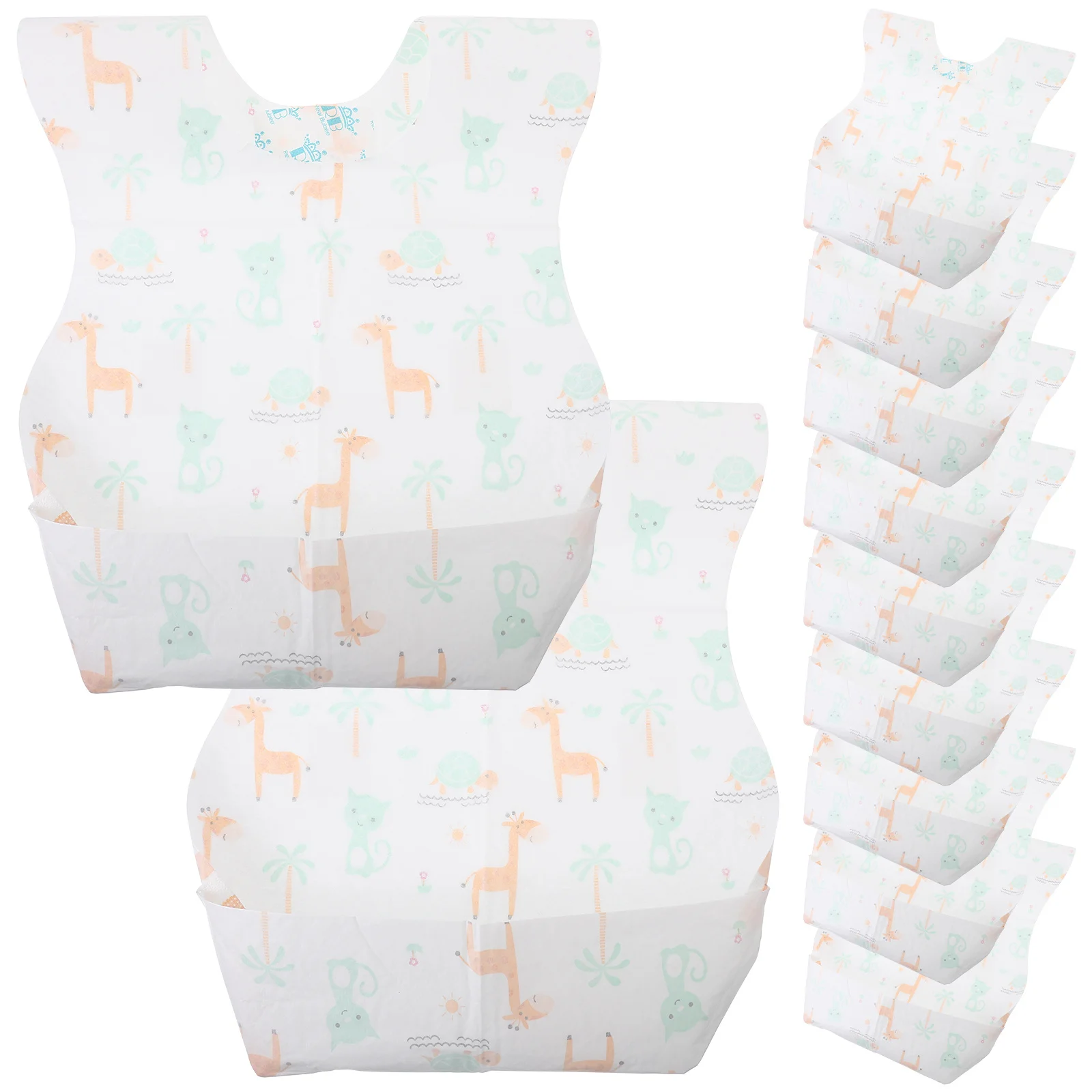 

20Pcs Toddler Baby Bibs Disposable Drooling Feeding Bibs Lightweight Convenient for Infant Girls Toddler Drool Bibs,