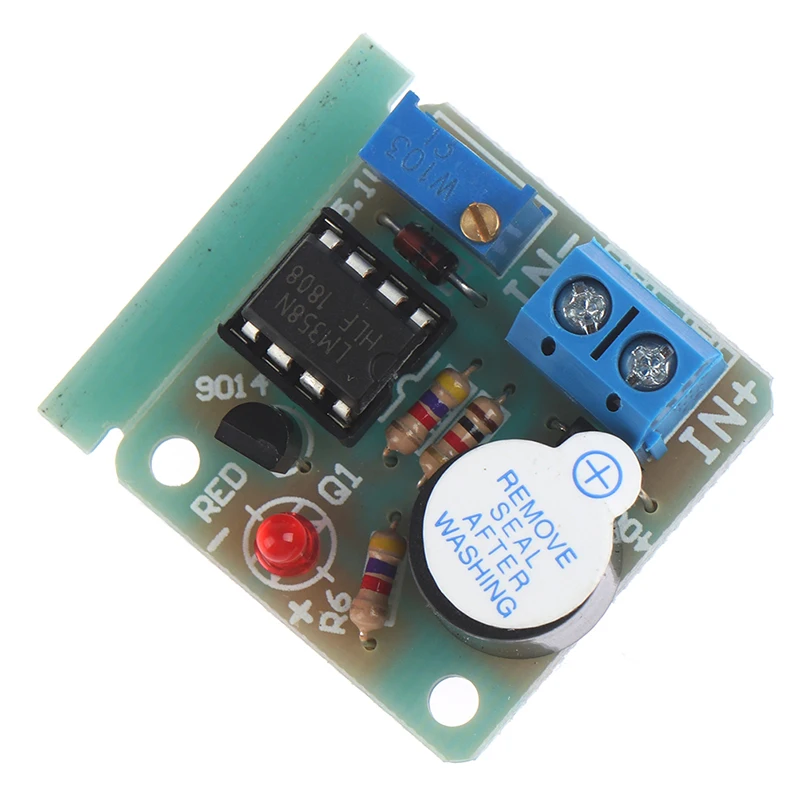 1Pc Brand New Anti Over Discharge Low Voltage Protection Module Audible Alarm Buzzer 9V 12V