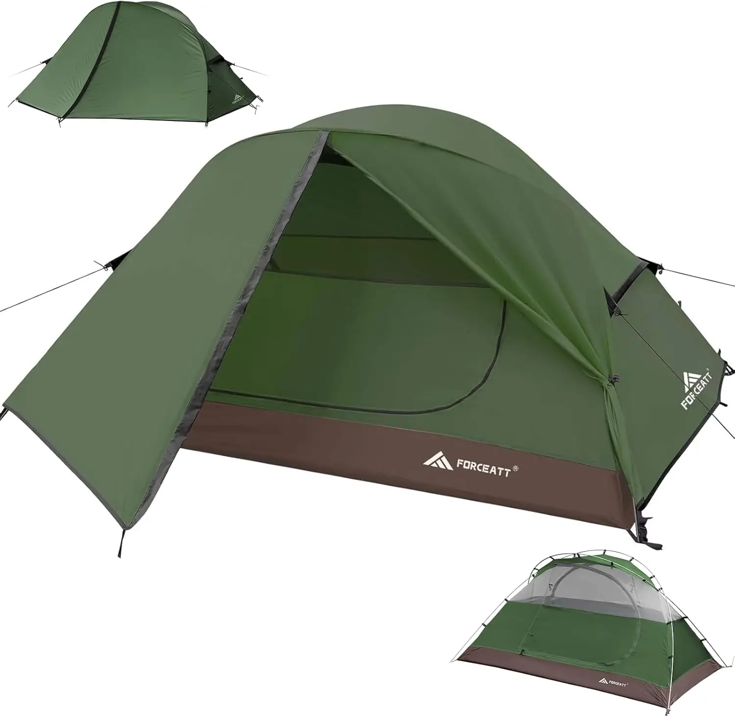 

Camping Tent 2 Person, Backpacking Tent Waterproof & Windproof, Ultralight Instant Tent with Rain Fly for Hiking, Outdoor