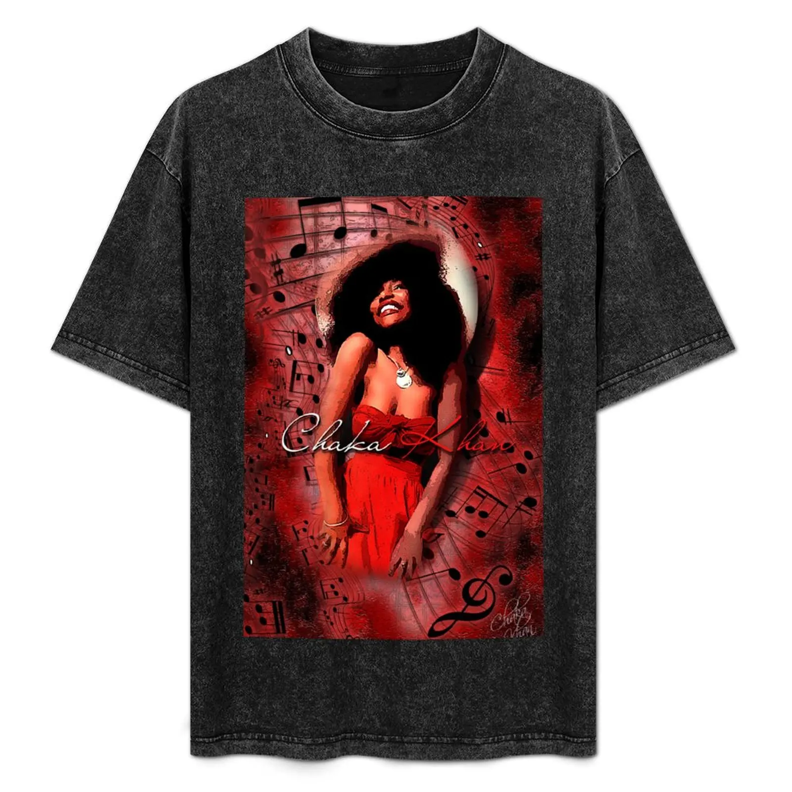 

Chaka Khan Shirt T-Shirt All Match Basic Short Sleeve Top