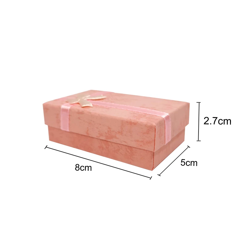 12 Stück/Set Ring- und Halsketten-Set in verschiedenen Farben, Schmuckbox, Halsketten-Etui, Ohrringhalter, 5*8 cm, Geschenkverpackung – Detail 5