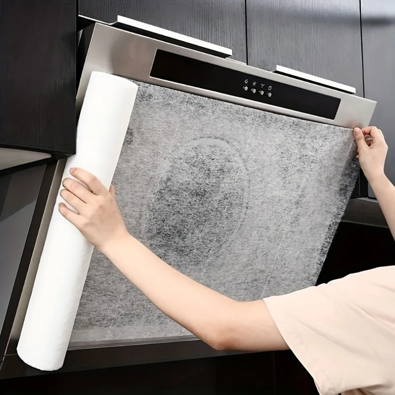 Picture 3: Disposable Kitchen Range Hood Oil Absorption Filters, Absorbent Paper Filters for Efficient Oil Absorption, Oil fume filter